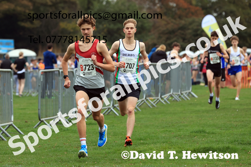 Mens Under-17s relay, 2025 Northern Cross Country Relays, Graves Park, Sheffield. Photo: David T. Hewitson/Sports for All Pics